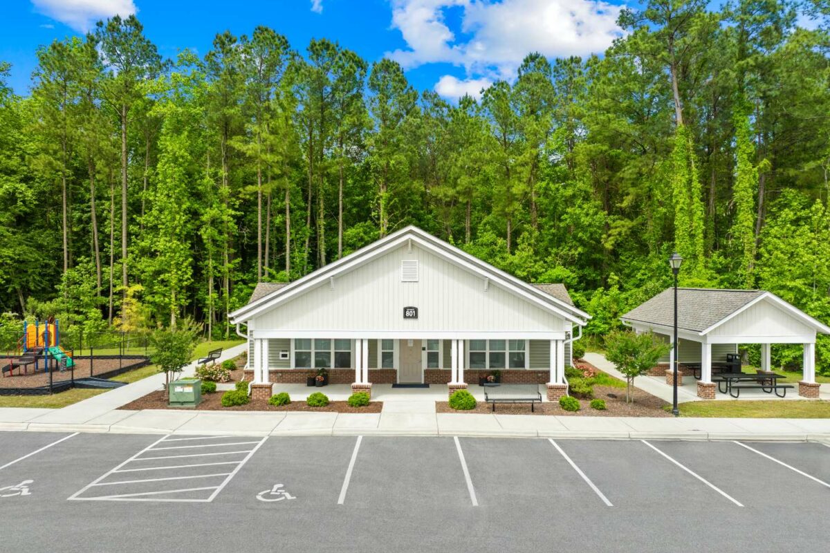 Carolina Avenue, Affordable housing community exterior North Carolina, Mission-driven housing development NC