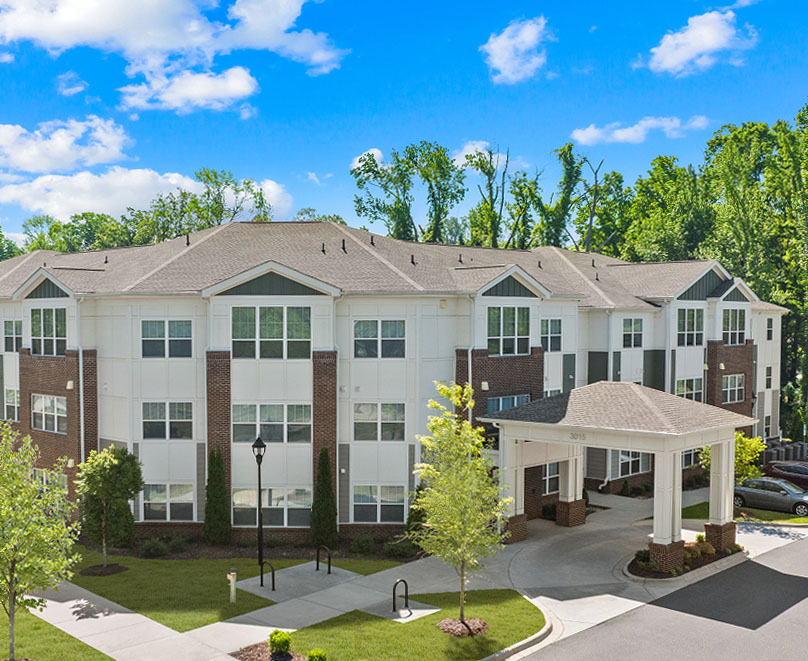 Projects, Multifamily housing development Charlotte NC, Affordable housing community exterior North Carolina